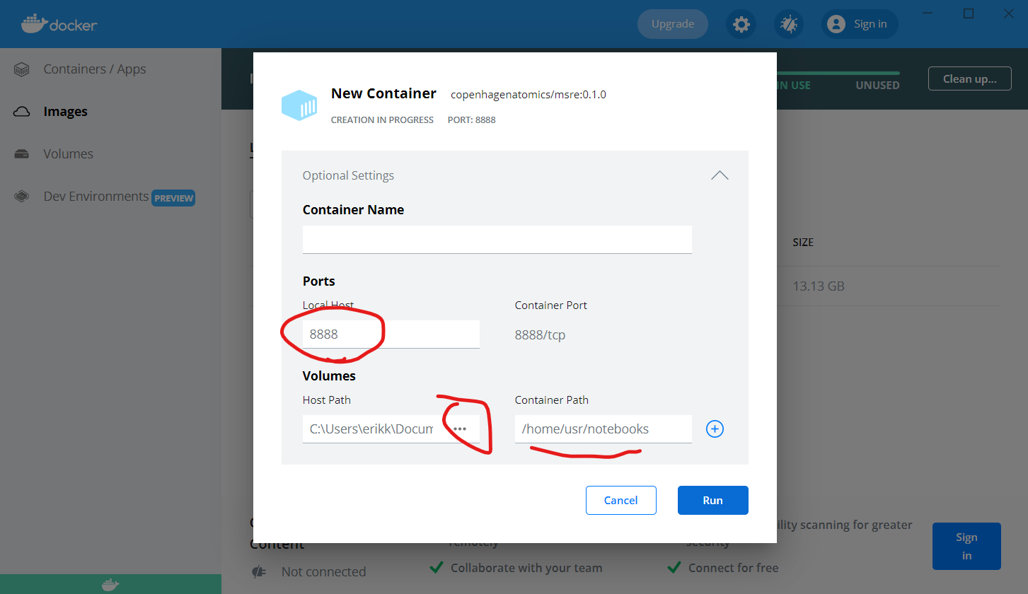 docker-desktop options